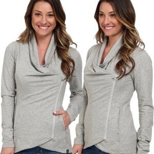 The North Face Asymmetrical Zip Jacket Women's Large Gray Lightweight Outdoor